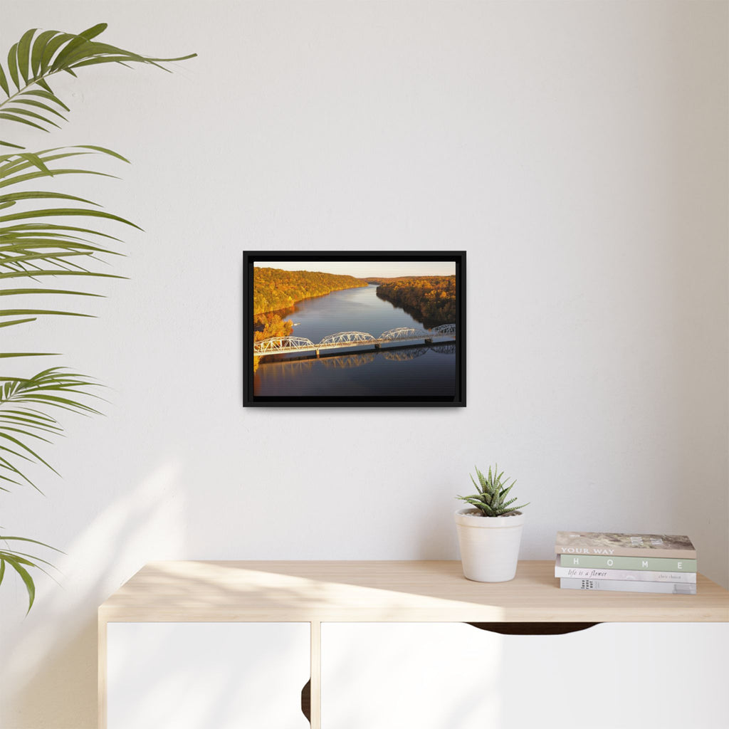 Lake Lillinonah Framed Canvas