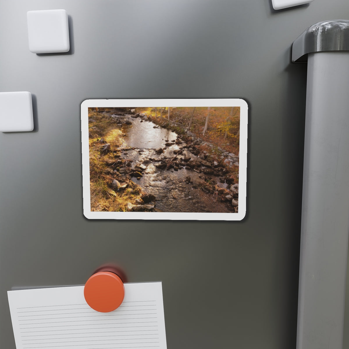 Autumn Stream Magnet - River Nature Fridge Magnet