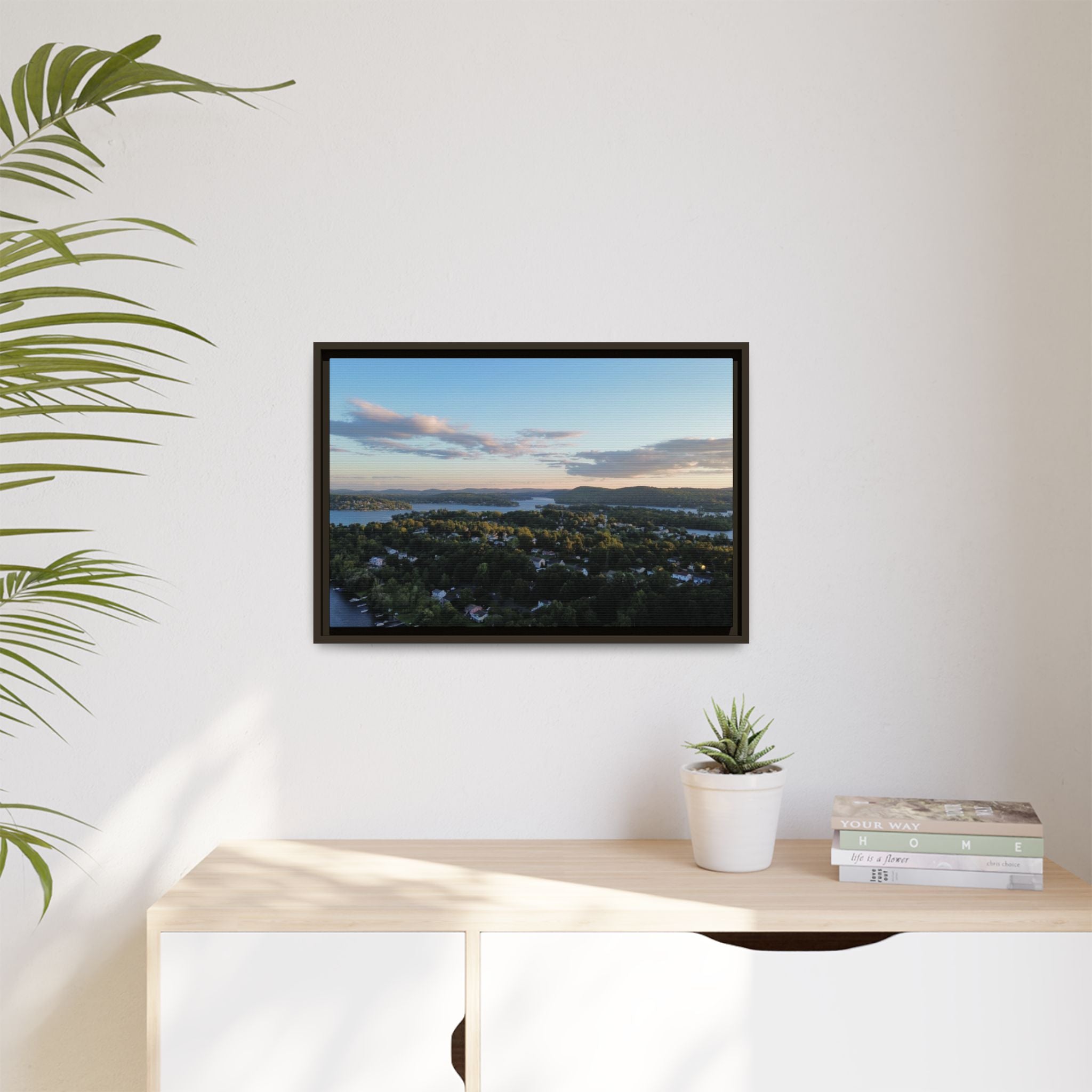 Candlewood Lake Connecticut Sunset Canvas