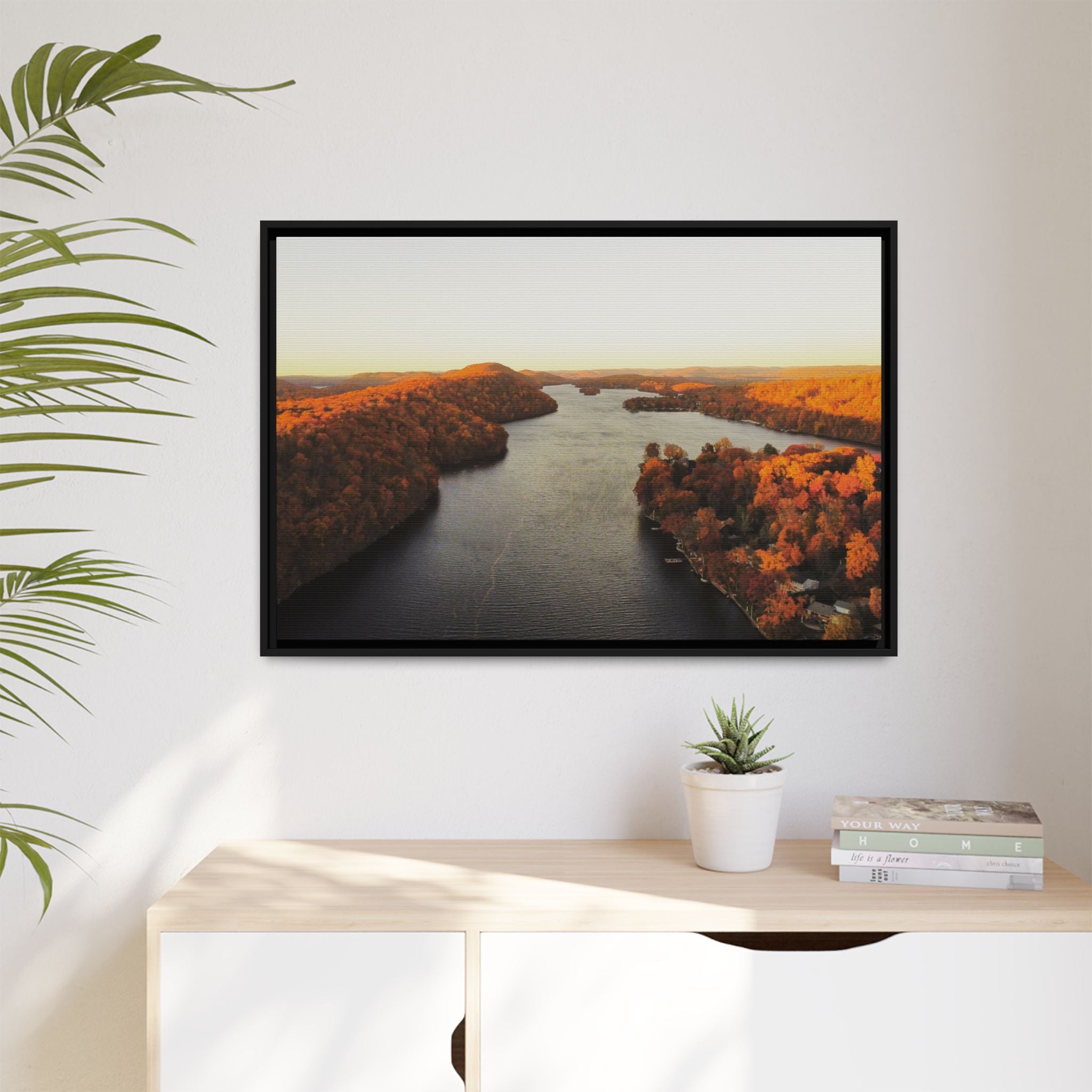 Candlewood Lake Autumn Canvas