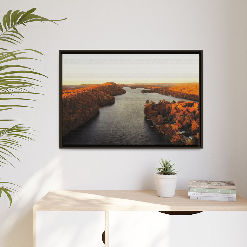 Candlewood Lake Autumn Canvas