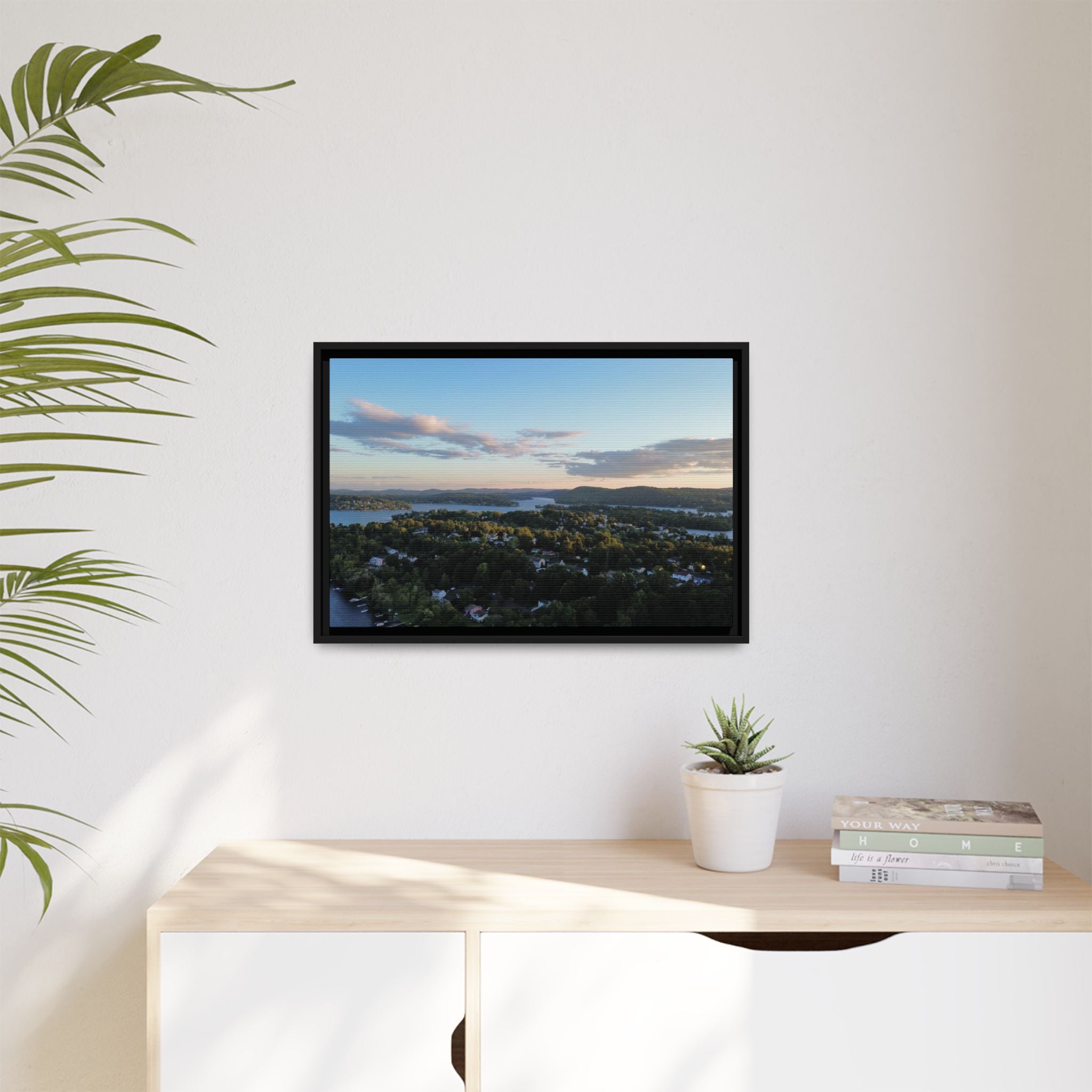 Candlewood Lake Connecticut Sunset Canvas