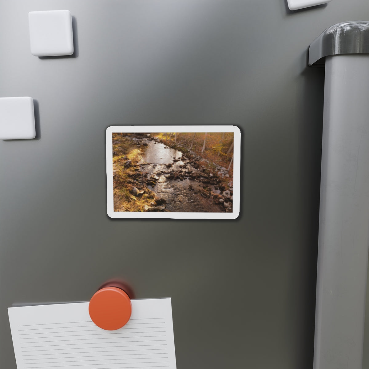 Autumn Stream Magnet - River Nature Fridge Magnet