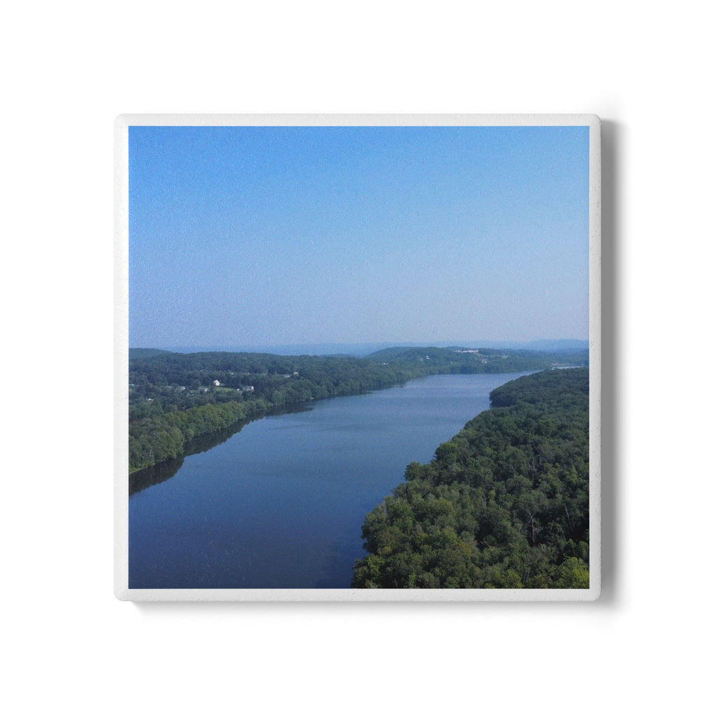 Scenic Reservoir - Ceramic Cork Coaster