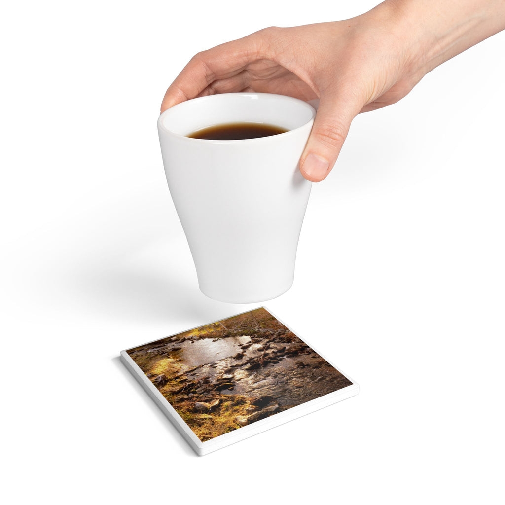 River Stream Ceramic Coaster