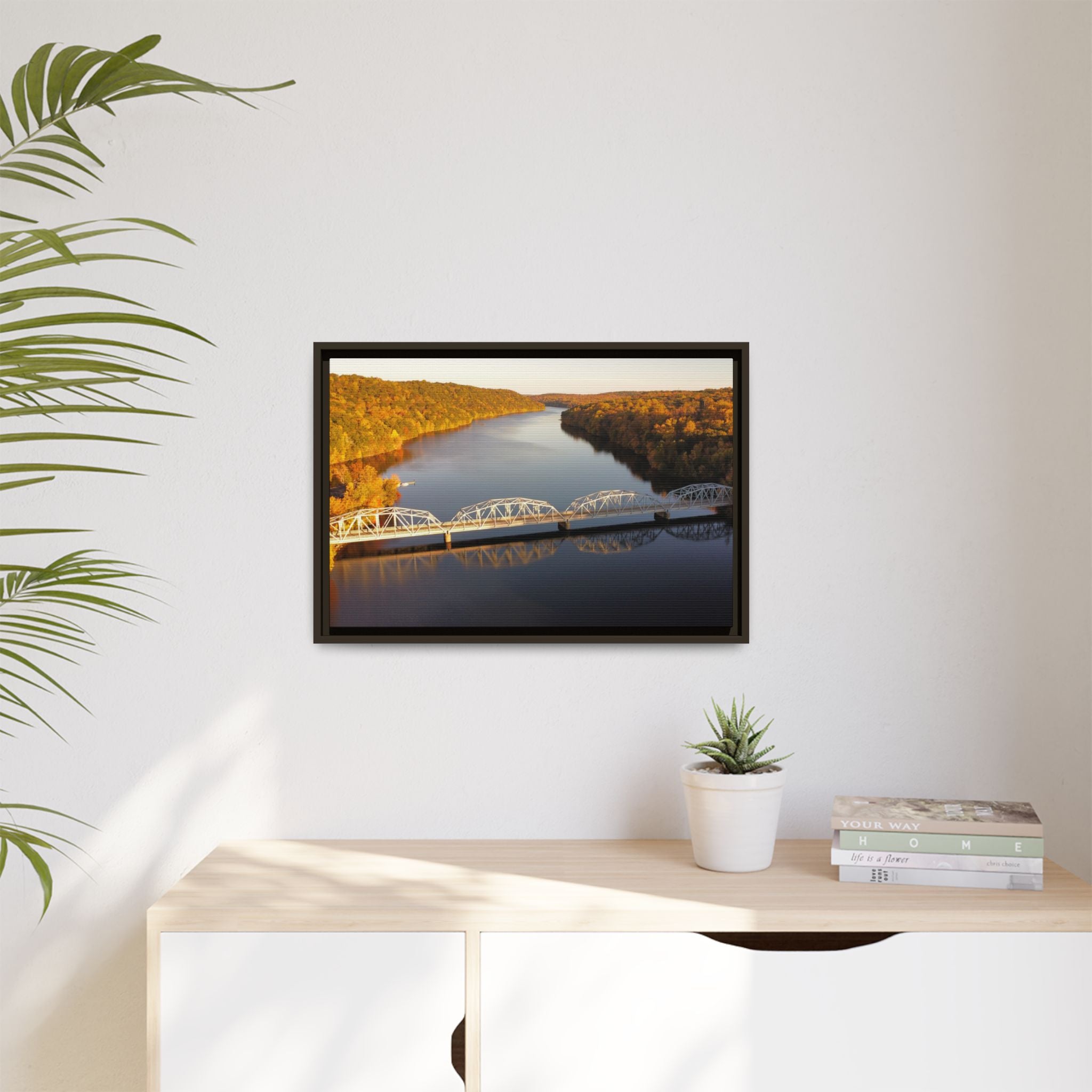 Lake Lillinonah Framed Canvas