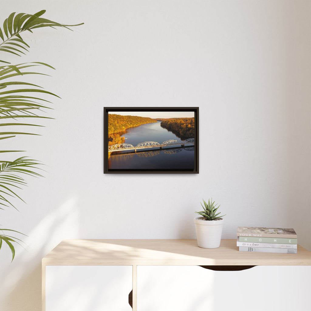 Lake Lillinonah Framed Canvas