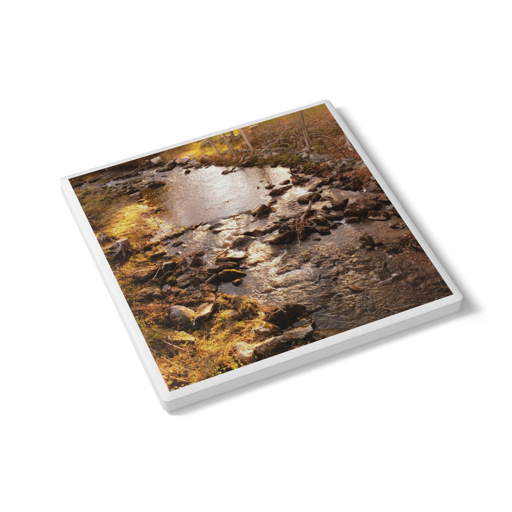 River Stream Ceramic Coaster