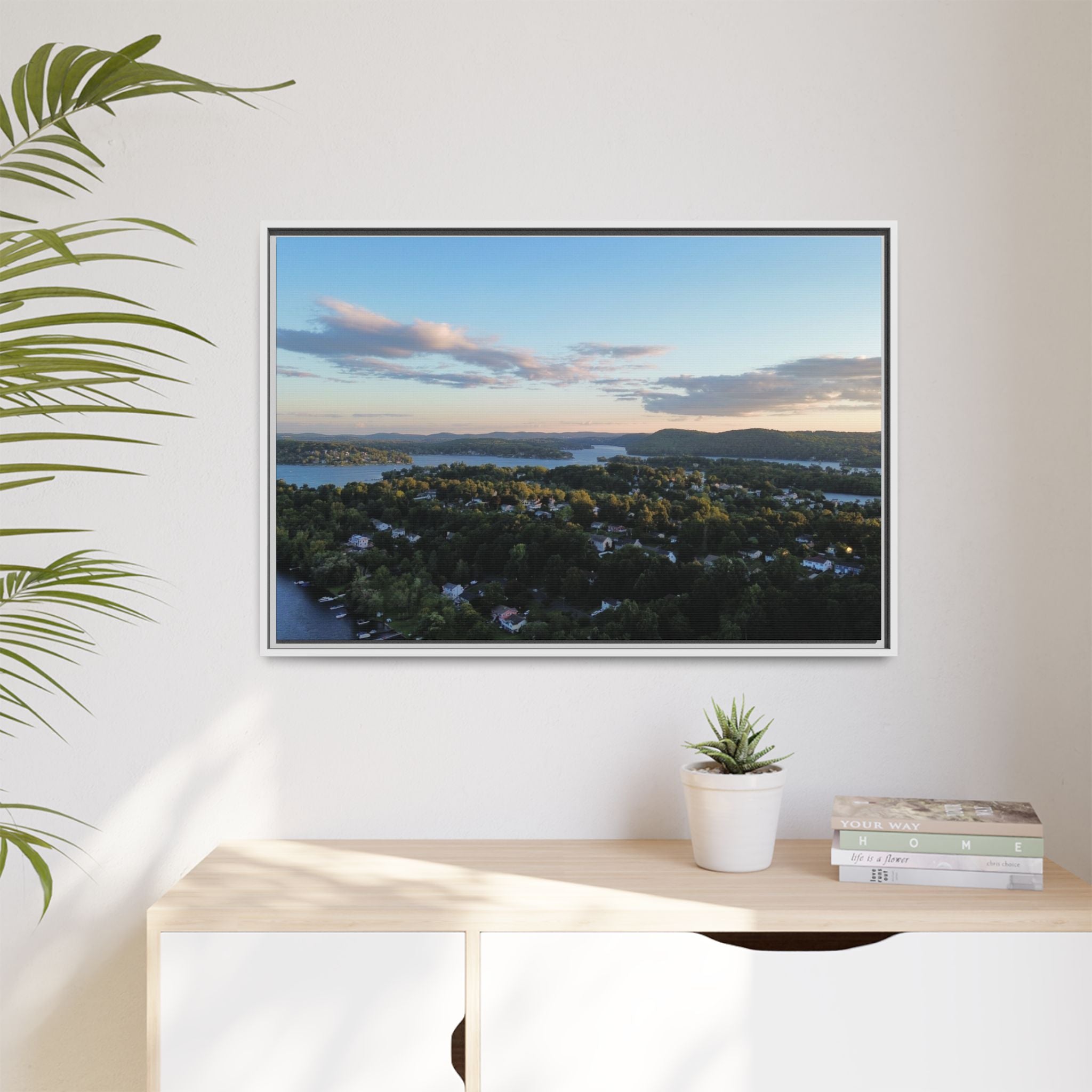 Candlewood Lake Connecticut Sunset Canvas