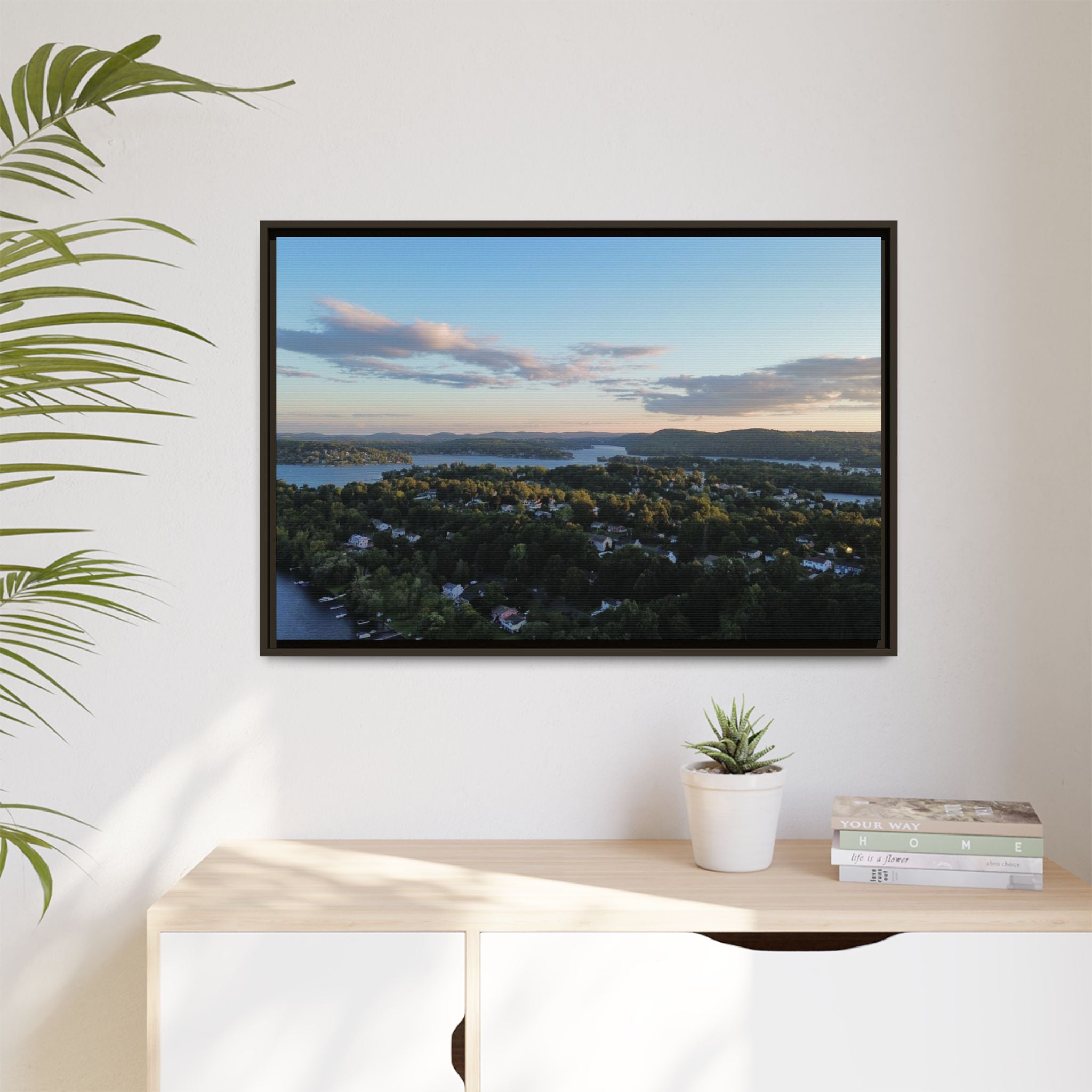 Candlewood Lake Connecticut Sunset Canvas