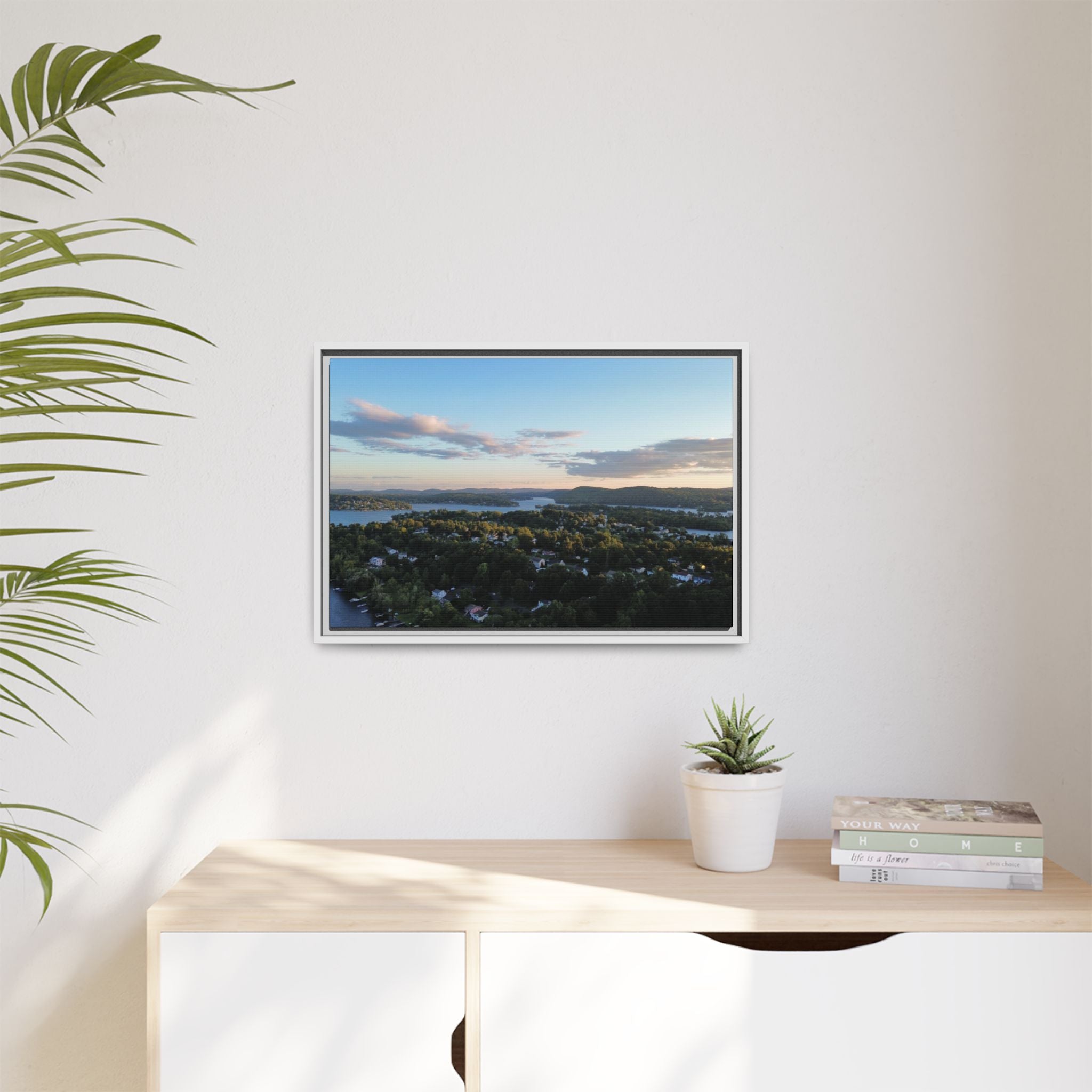 Candlewood Lake Connecticut Sunset Canvas