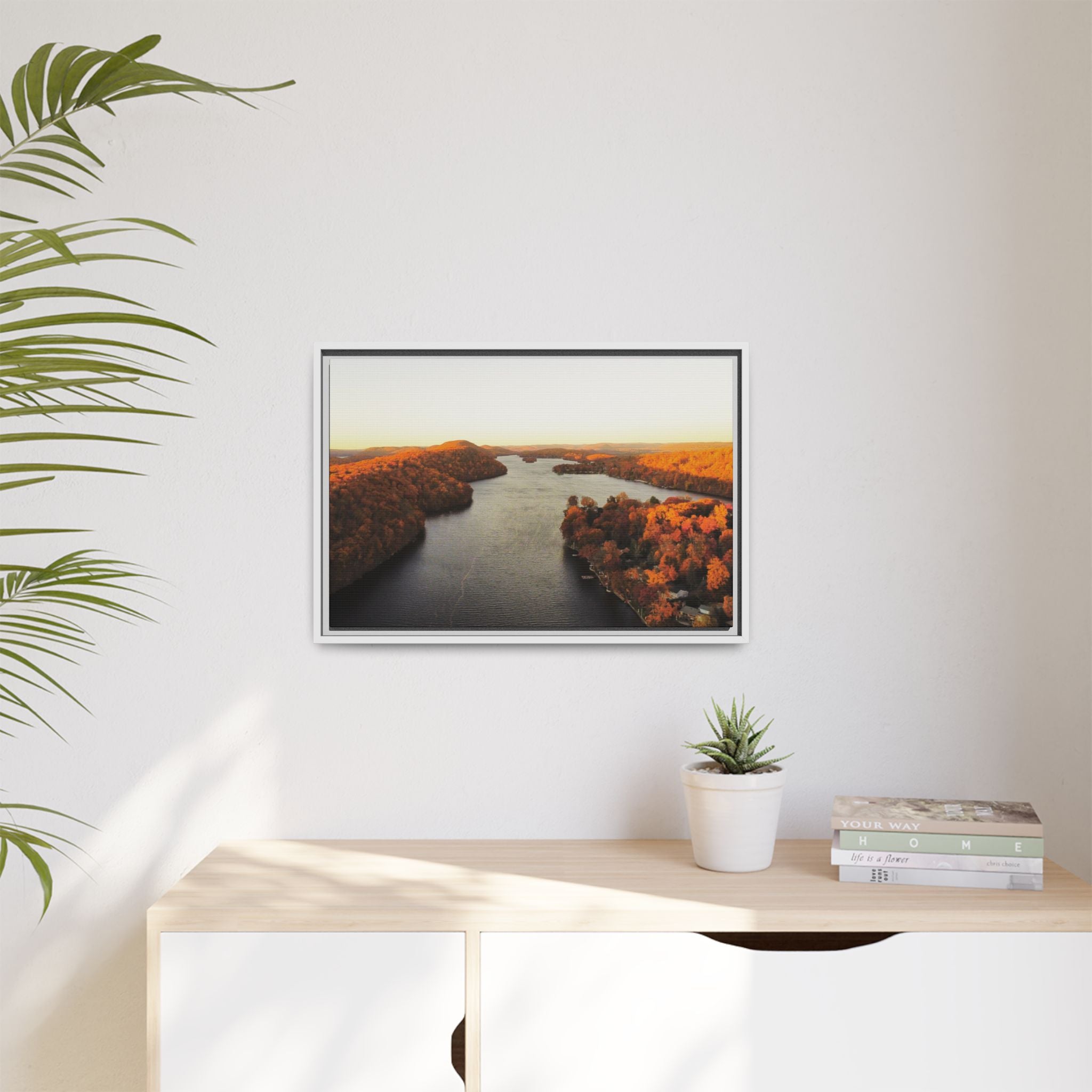 Candlewood Lake Autumn Canvas