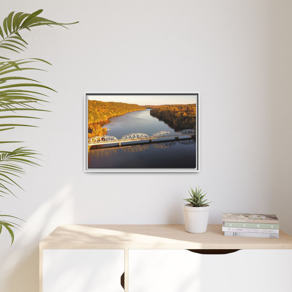 Lake Lillinonah Framed Canvas