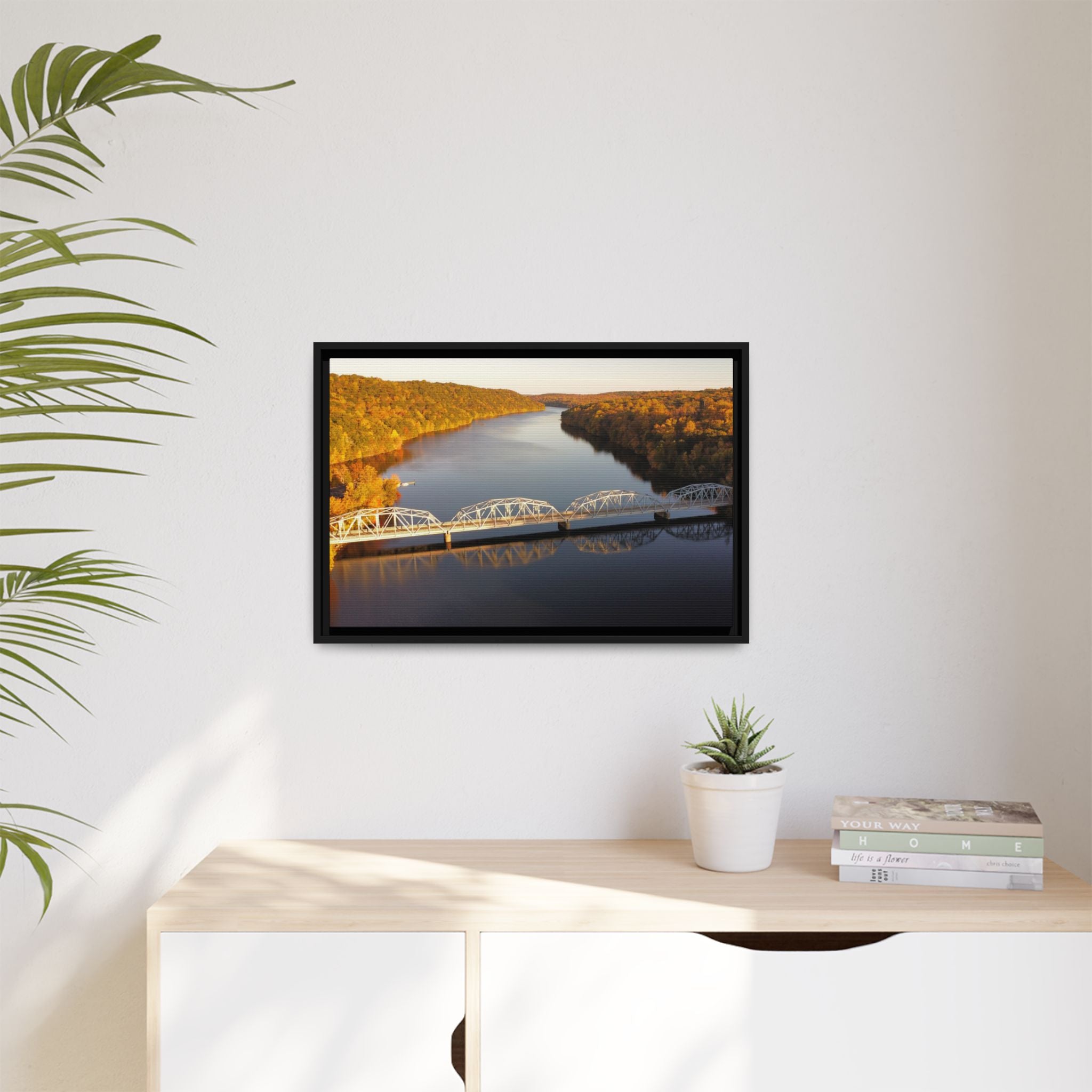 Lake Lillinonah Framed Canvas