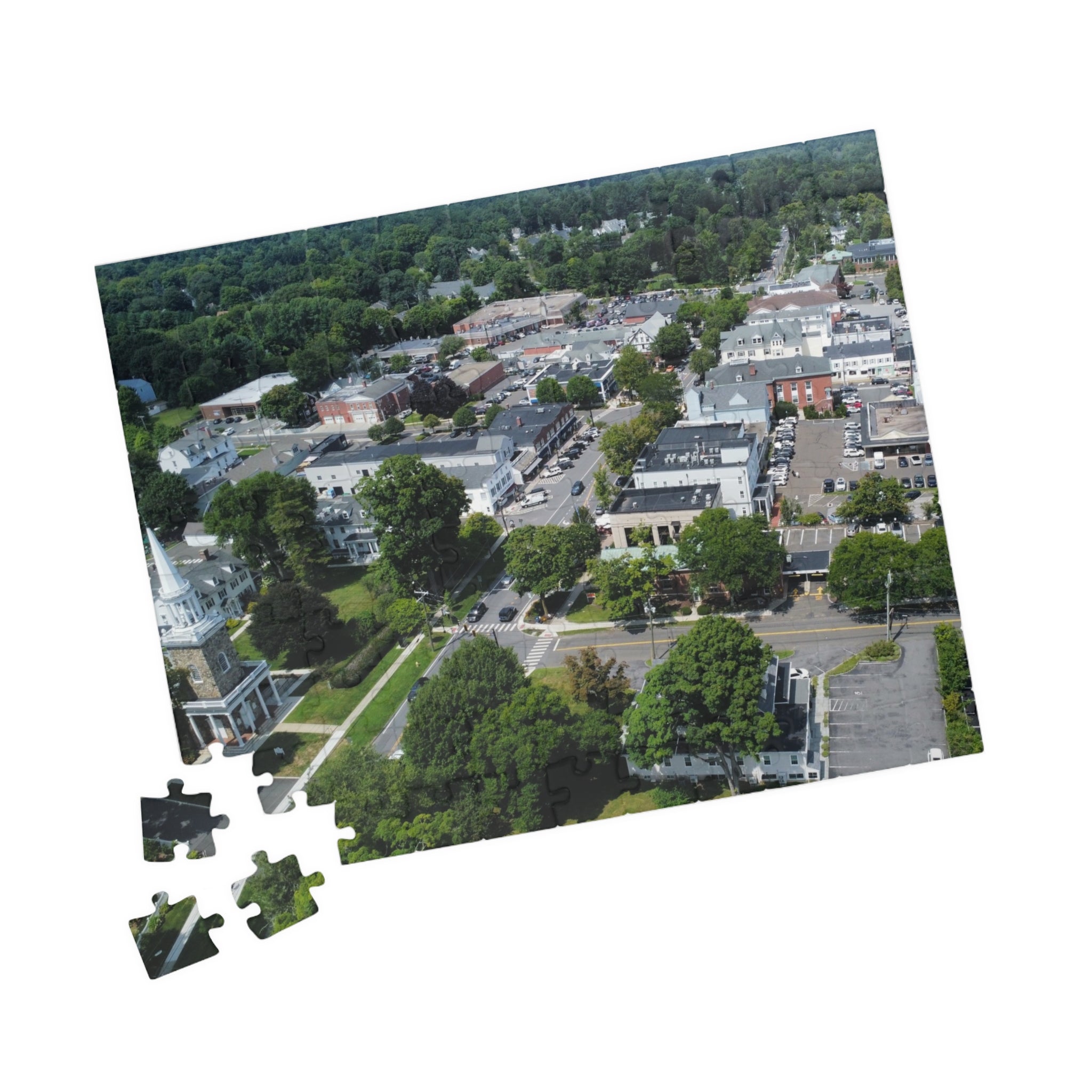 Downtown Ridgefield Connecticut - 110, 520, 1014 Piece Puzzle