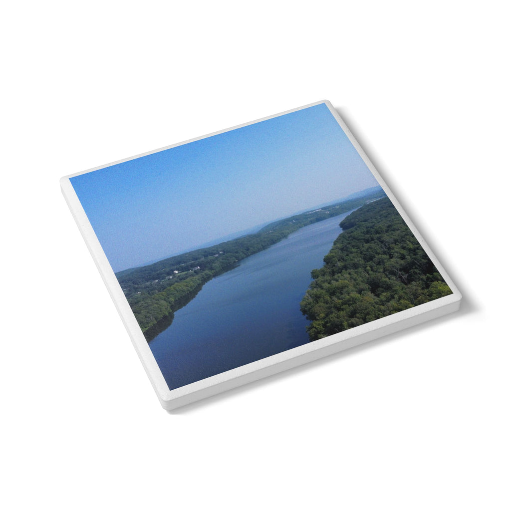 Scenic Reservoir - Ceramic Cork Coaster