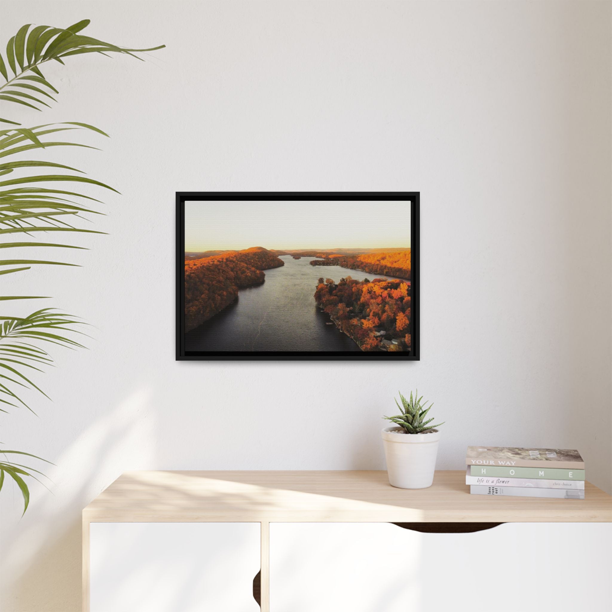 Candlewood Lake Autumn Canvas