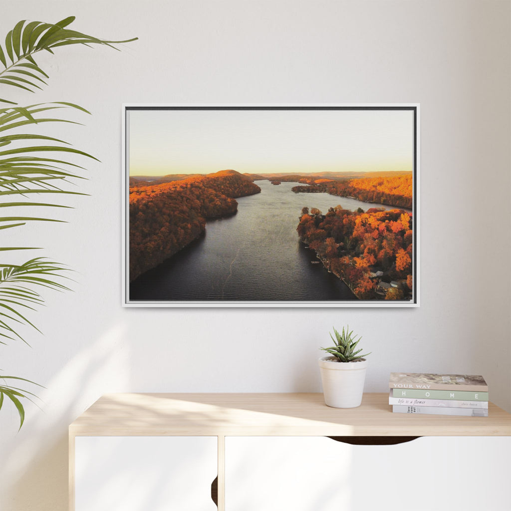 Candlewood Lake Autumn Canvas